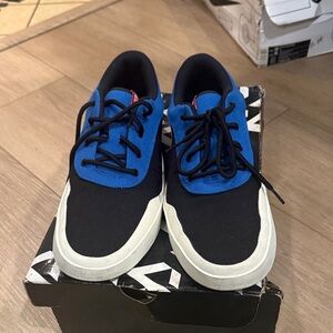 Jordan Black and Blue Athletic Sneakers Westbrook 0.3